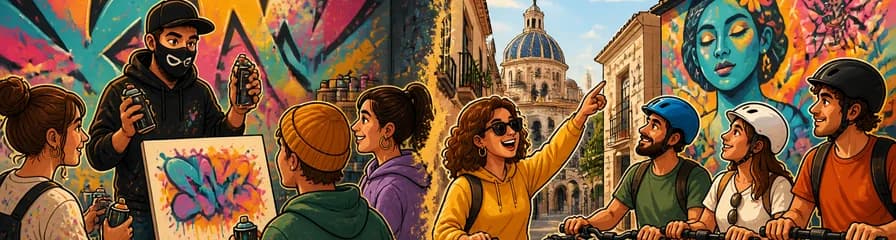 Taller de grafiti y recorrido ciclista por el arte urbano valenciano