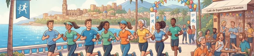 Carrera y networking para emprendedores del Founders Running Club en Málaga