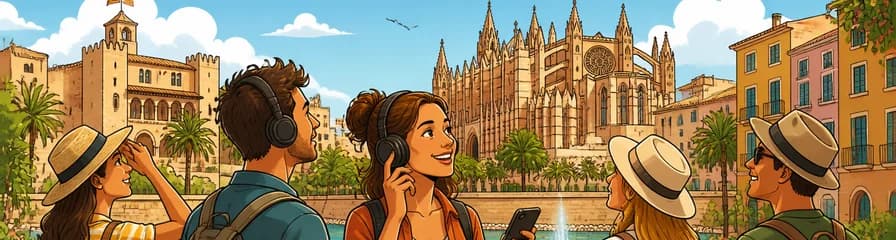 Recorrido a pie audioguiado por Palma de Mallorca: dos horas de exploración con 25 puntos de interés