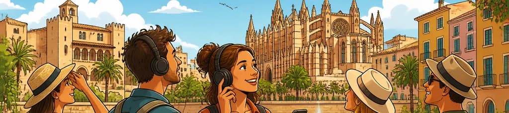 Recorrido a pie audioguiado por Palma de Mallorca: dos horas de exploración con 25 puntos de interés