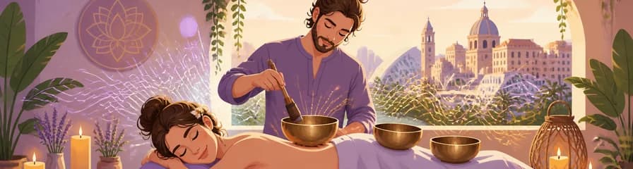 Masajes y curación sonora con cuencos cantores