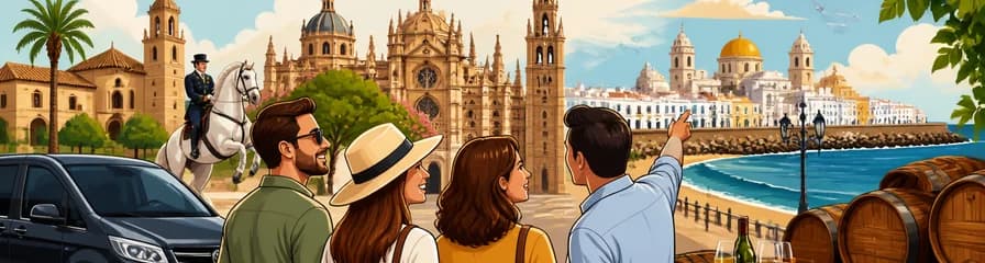 Recorrido Privado de un Día desde Sevilla a Jerez y Cádiz