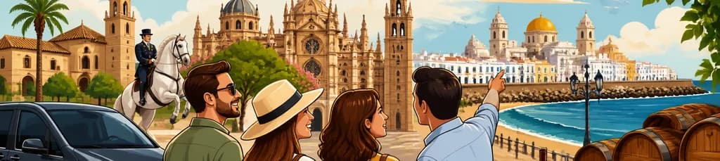 Recorrido Privado de un Día desde Sevilla a Jerez y Cádiz