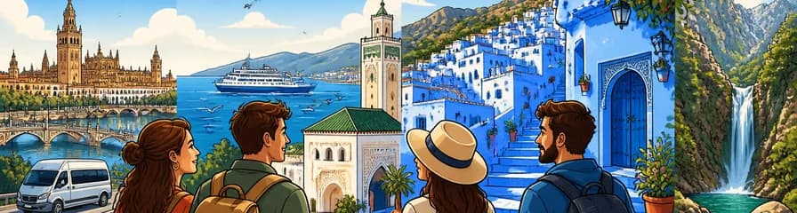 Escapada de dos días a la Ciudad Azul de Chefchaouen y Tánger partiendo desde Sevilla