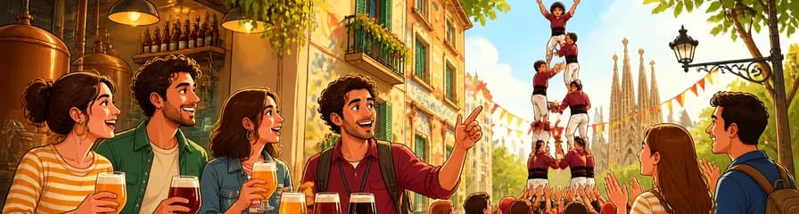 Vive la experiencia de la cerveza artesanal y los Castellers en Barcelona