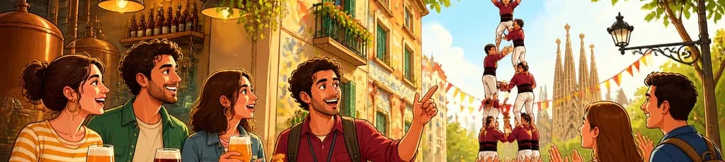 Vive la experiencia de la cerveza artesanal y los Castellers en Barcelona