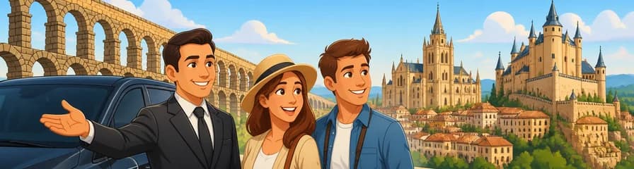 Tour privado de un día completo explorando la Ciudad Vieja de Segovia y sus Parques Naturales desde Madrid