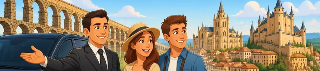 Tour privado de un día completo explorando la Ciudad Vieja de Segovia y sus Parques Naturales desde Madrid