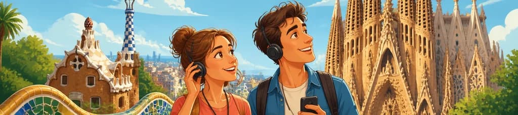 Acceso a la Sagrada Familia y el Park Güell de Barcelona con audioguía