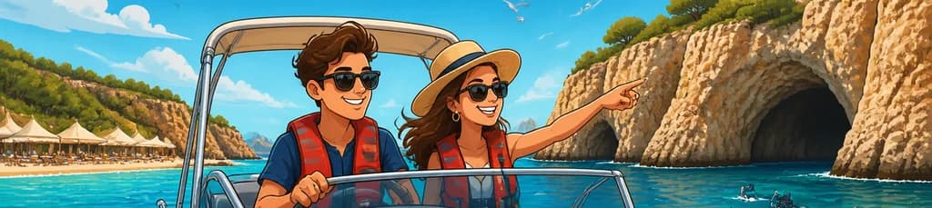 Excursión marítima de día completo con Adventurecat: alquiler de embarcaciones sin necesidad de licencia