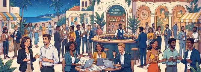 Evento de networking para emprendedores HUSTLE Marbella