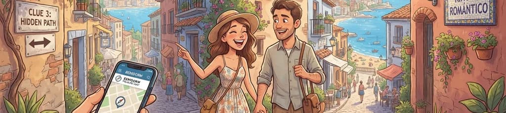 Aventura Romántica: Búsqueda del Tesoro para Parejas en Benidorm