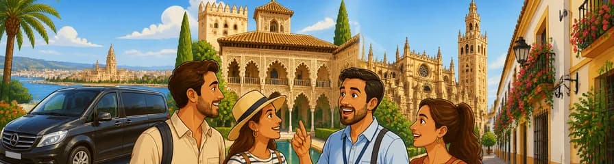 Viajes privados de Málaga a Sevilla, incluyendo el Alcázar y la Catedral