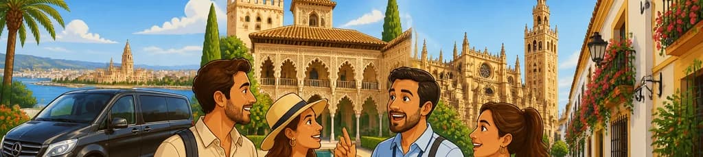 Viajes privados de Málaga a Sevilla, incluyendo el Alcázar y la Catedral