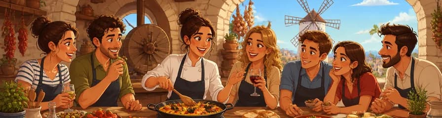 Taller culinario de gastronomía española en Mallorca