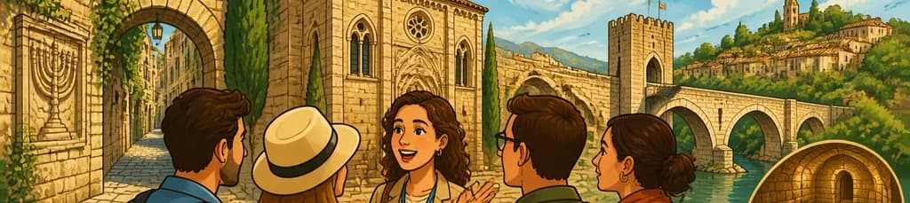 Exploración privada de la historia judía en Girona y Besalú, con salida desde Barcelona