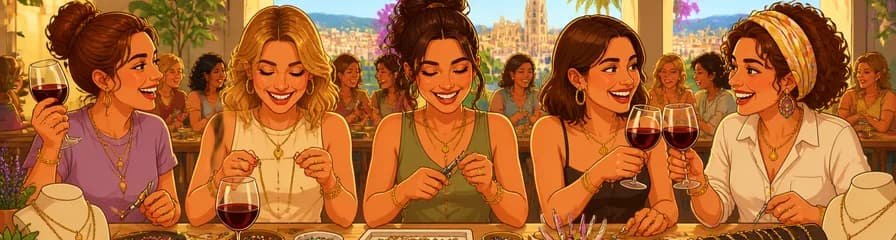 Experiencia en Málaga: Taller de Creación de Joyas Artesanales con Degustación de Vino Ilimitado