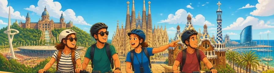 Recorrido en bicicleta eléctrica por los puntos emblemáticos de Barcelona