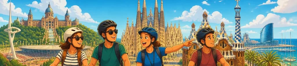 Recorrido en bicicleta eléctrica por los puntos emblemáticos de Barcelona