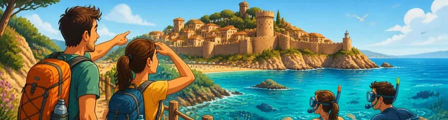 Excursión por la Costa Brava: Senderismo Sencillo y Snorkel en Tossa de Mar desde Barcelona