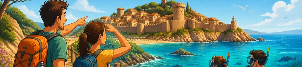 Excursión por la Costa Brava: Senderismo Sencillo y Snorkel en Tossa de Mar desde Barcelona