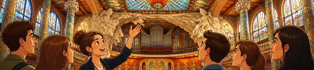Recorrido guiado por el Palau de la Música Catalana