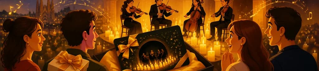 Adquiere tu tarjeta de regalo para los conciertos Candlelight en Barcelona