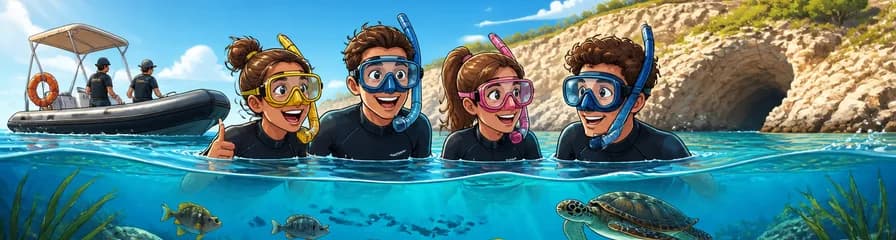 Recorrido de safari y esnórquel en Menorca