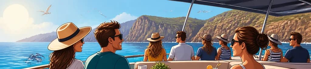 Crucero Costero en Mogán: Comida, Snorkel, Paddle Board y Videos con Dron