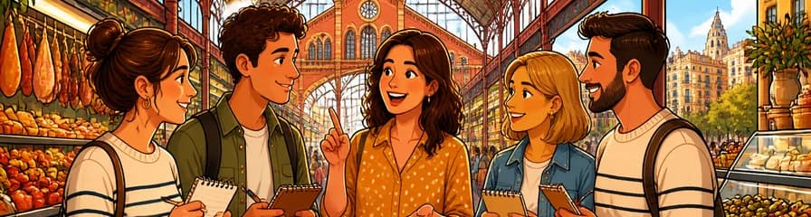 Aprende Español en el Mercado de Sant Antoni de Barcelona