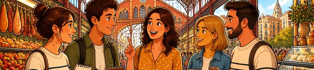 Aprende Español en el Mercado de Sant Antoni de Barcelona