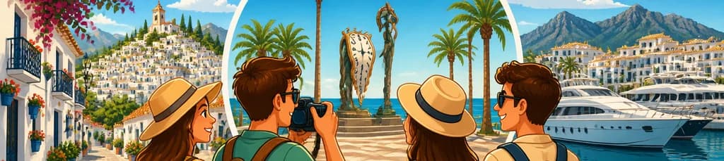 Excursión de un día para explorar Mijas y Marbella desde Málaga