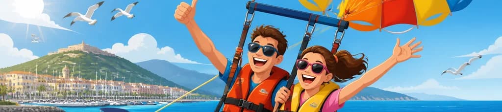 Vive la experiencia del parasailing despegando desde el puerto de Denia