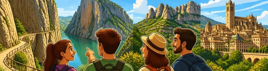 Excursión privada de un día completo al Congost de Mont Rebei y Montsant desde Barcelona