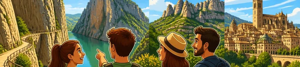 Excursión privada de un día completo al Congost de Mont Rebei y Montsant desde Barcelona