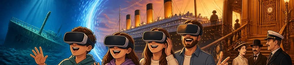 Experiencia de realidad virtual "Titanic: Un viaje a través del tiempo" en Murcia