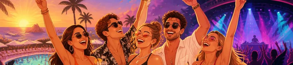 Pase de fiesta en Ibiza: acceso a 3 discotecas y piscinas