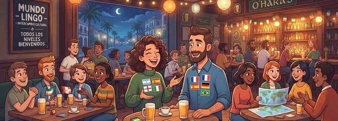 Noche de Intercambio Cultural y Lingüístico Mundo Lingo en Huelin