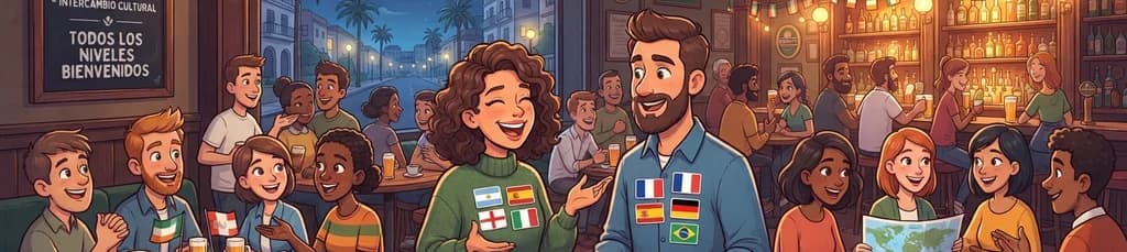Noche de Intercambio Cultural y Lingüístico Mundo Lingo en Huelin
