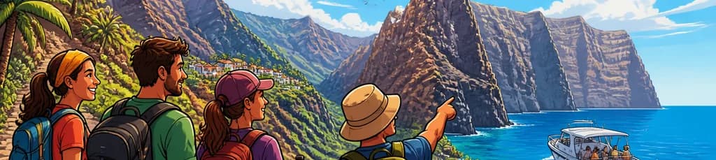 Experiencia de senderismo en el Barranco de Masca con regreso en barco