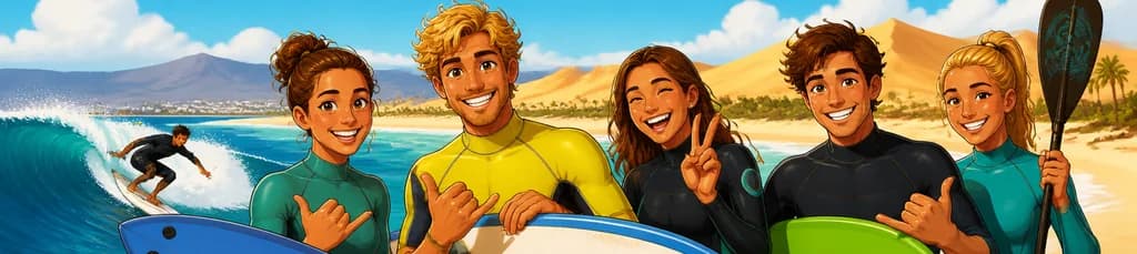 Sesión de Surf en Gran Canaria para Aprendices y Expertos