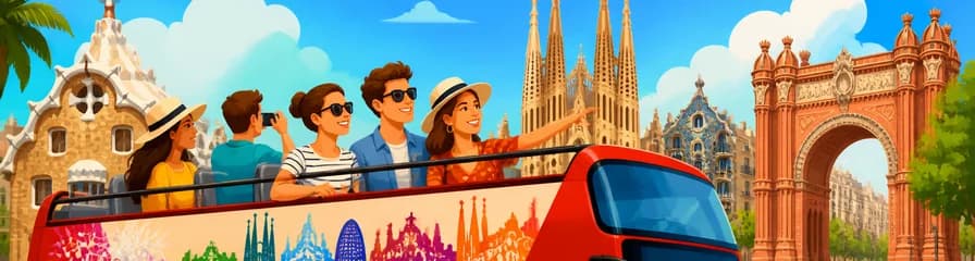 Recorrido en autobús turístico Hop-on Hop-off por Barcelona