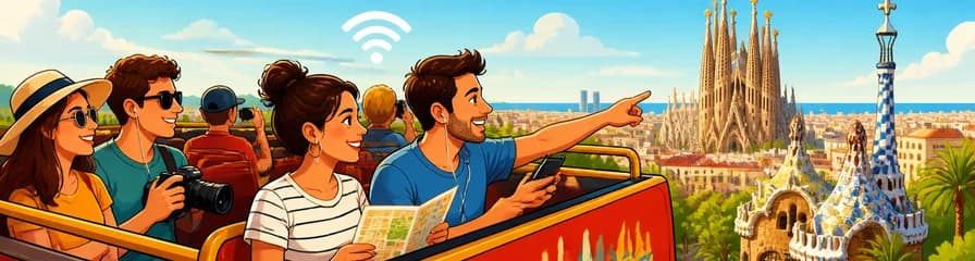 Tour en autobús turístico por Barcelona: recorrido de 24 o 48 horas con paradas libres