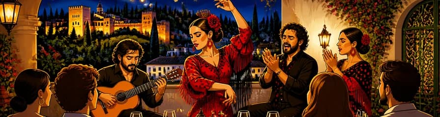 Espectáculo de Flamenco con Cena en Jardines de Zoraya, Granada