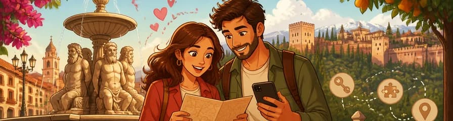Aventura de búsqueda del tesoro para parejas: el romance de Granada a través de acertijos