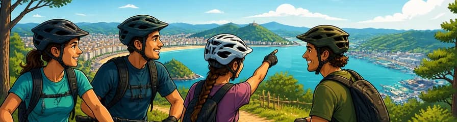 Recorrido en bicicleta de montaña en grupo reducido por San Sebastián
