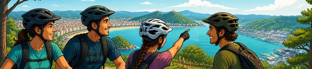 Recorrido en bicicleta de montaña en grupo reducido por San Sebastián