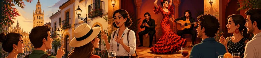 Espectáculo de Flamenco en Sevilla: Visita Guiada y Tapas