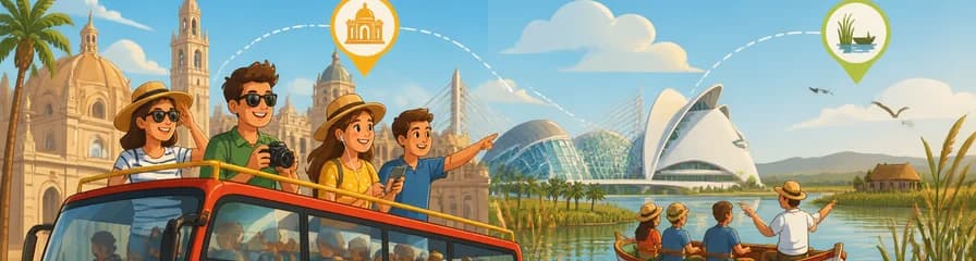 Recorrido de 48 horas en autobús turístico Hop-on Hop-off por Valencia con línea Albufera y paseo en barco