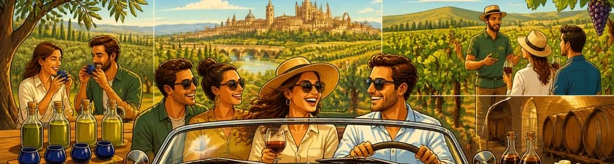 Una jornada memorable en Córdoba: viñedos, olivos y paisajes en coche descapotable